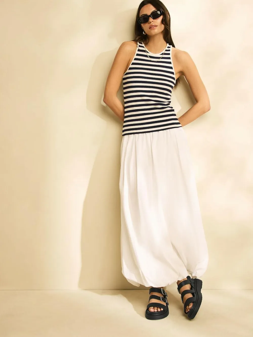 Discount Next Standard/Wide Fit Chunky Buckled Sandals Black