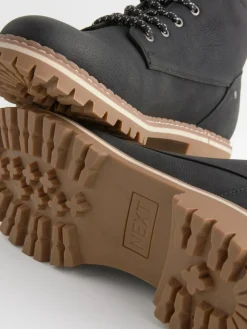 Clearance Next Standard/Wide Fit Forever Comfort® Casual Lace-Up Ankle Boots Black