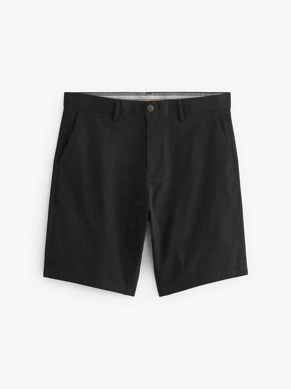 Next Black Straight Fit Stretch Chinos Shorts^ Shorts