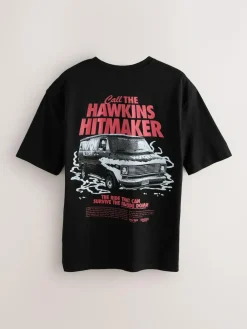 Next Black Stranger Things Graphic Print T-Shirt^ Tops & T-Shirts