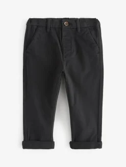 Online Next Black Stretch Chino Trousers (3mths-7yrs)