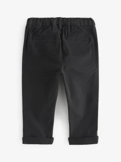 Online Next Black Stretch Chino Trousers (3mths-7yrs)