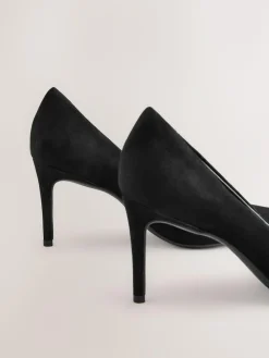 Next Extra Wide Fit Leather Mid Court Shoes^Women Heels