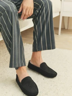 Next Suede Faux Fur Lined Moccasin Slippers^ Slippers|Slippers