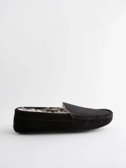 Next Suede Faux Fur Lined Moccasin Slippers^ Slippers|Slippers