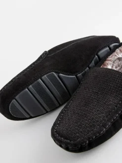 Next Suede Faux Fur Lined Moccasin Slippers^ Slippers|Slippers