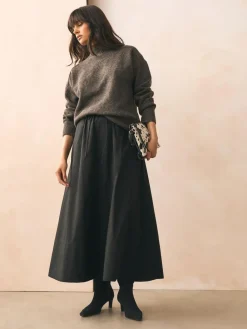 Next Forever Comfort® Knee High Chisel Toe Heeled Boots^Women Wide Fit & Extra Wide Fit