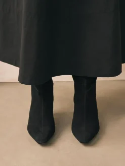 Next Forever Comfort® Knee High Chisel Toe Heeled Boots^Women Wide Fit & Extra Wide Fit