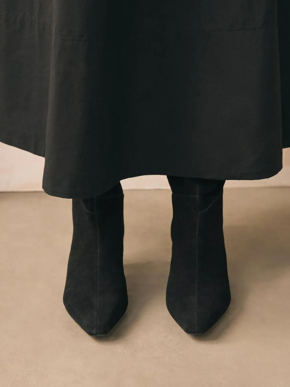 Next Forever Comfort® Knee High Chisel Toe Heeled Boots^Women Wide Fit & Extra Wide Fit