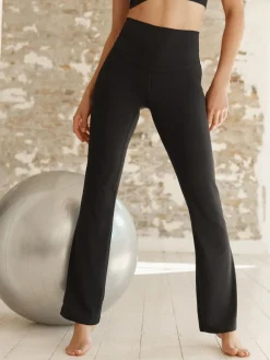 New Next Supersoft Dry Tech Flared Yoga Sports Leggings Black