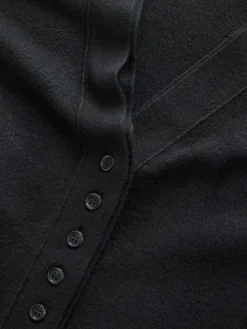 Next Black Supersoft V-Neck Cardigan With Pockets^Women Knitwear|Knitwear