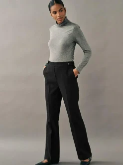 Next Black Tailored Bootcut Trousers