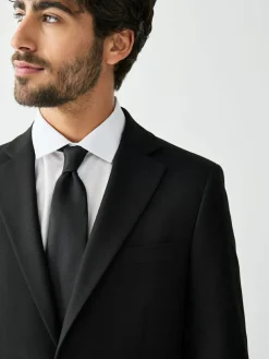 Next Tailored Fit Textured Suit Jacket^ Blazers & Formal Jackets|Black Suits