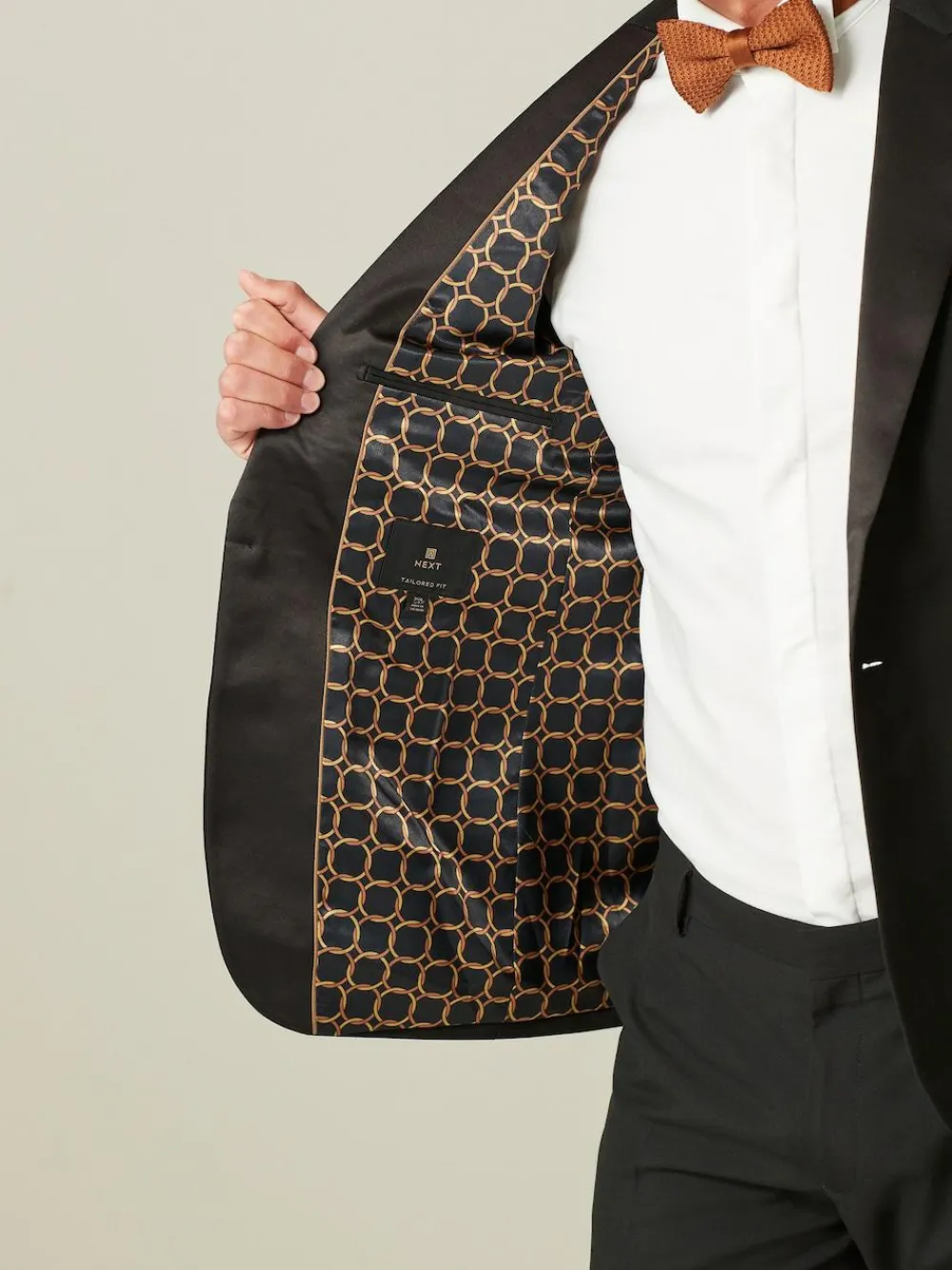 Next Black Tailored Fit Tuxedo Suit Jacket^ Blazers & Formal Jackets|Black Suits