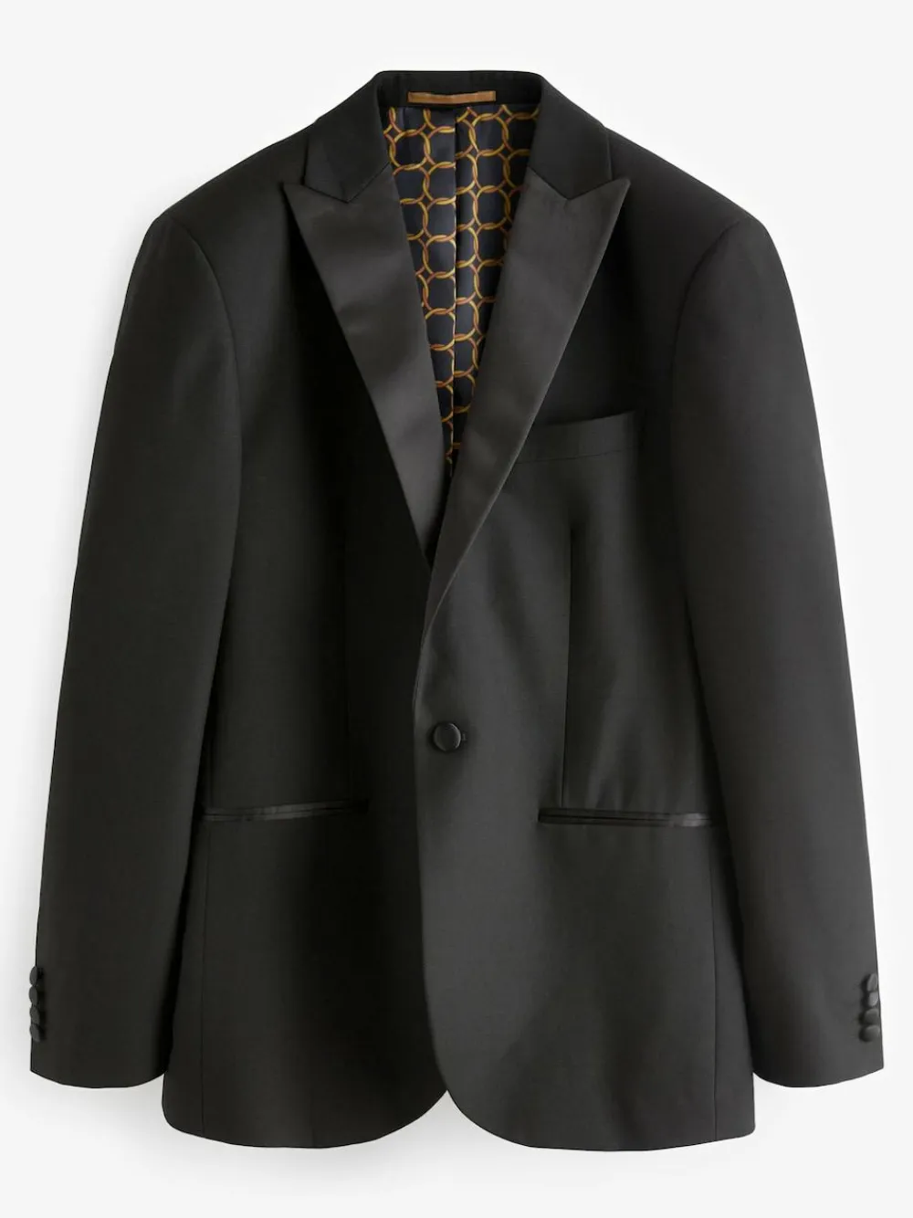 Next Black Tailored Fit Tuxedo Suit Jacket^ Blazers & Formal Jackets|Black Suits