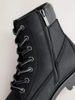 Next Black Tall Zip-Up Boots^ Boots|Boots
