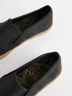 Best Next Textured Espadrilles Black