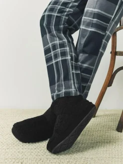 Next Textured Fleece Boot Slippers^ Slippers|Slippers