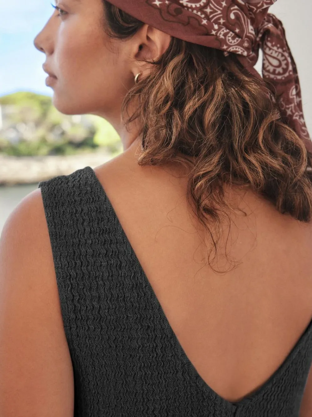 Next Textured Jersey Slip Dress^Women Midi Dresses|Dresses