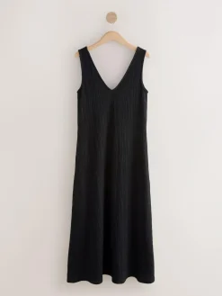 Next Textured Jersey Slip Dress^Women Midi Dresses|Dresses