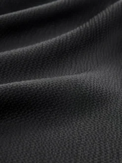 Next Black Textured Satin Halter Sleeveless Midi Dress^Women Maxi Dresses