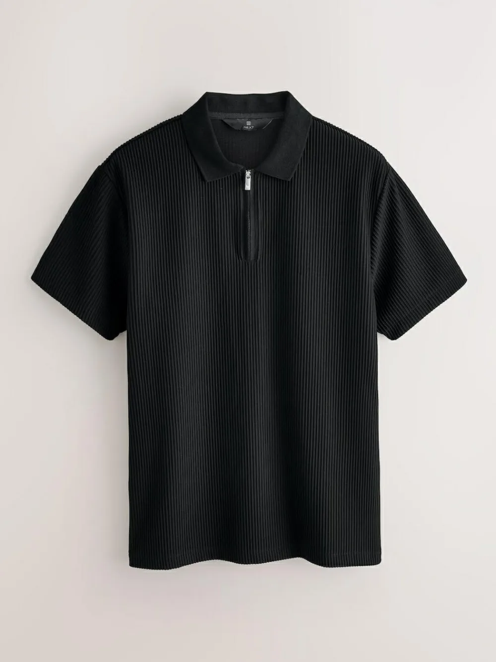 Next Textured Smart Zip Neck Polo Shirt^ Tops & T-Shirts