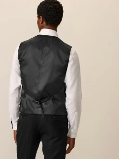 Clearance Next Black Textured Suit Waistcoat