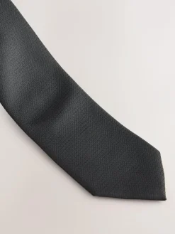 Next Black Textured Tie