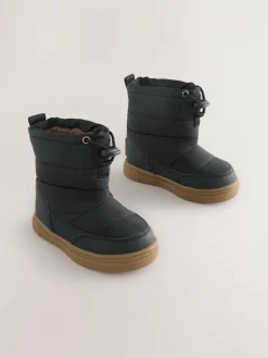 Next Black Thermal Thinsulate™ Lined Quilted Water Resistant Boots^BOY Baby Boots|Boots