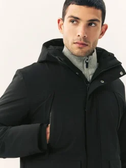 Next ThermoGen Parka Jacket with Borg Lining Black