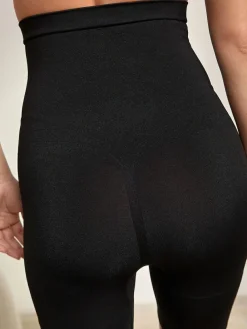 New Next Thigh Smoother Short Seamless Firm Tummy Control Shaping Briefs Black