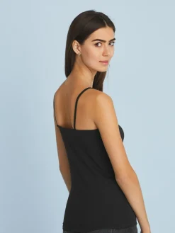 Next Black Thin Strap Vest^Women Tops & T-Shirts