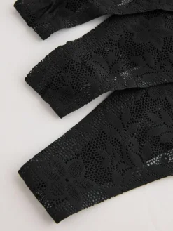 Sale Next Thong All-Over Lace No VPL Knickers 3 Pack Black