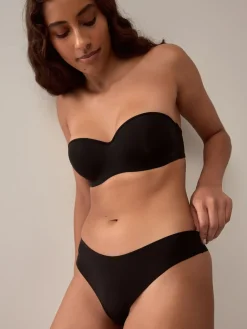 Best Next Thong No VPL Comfort Knickers 3 Pack Black