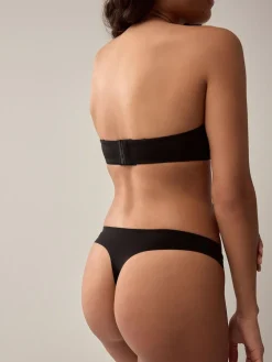 Best Next Thong No VPL Comfort Knickers 3 Pack Black