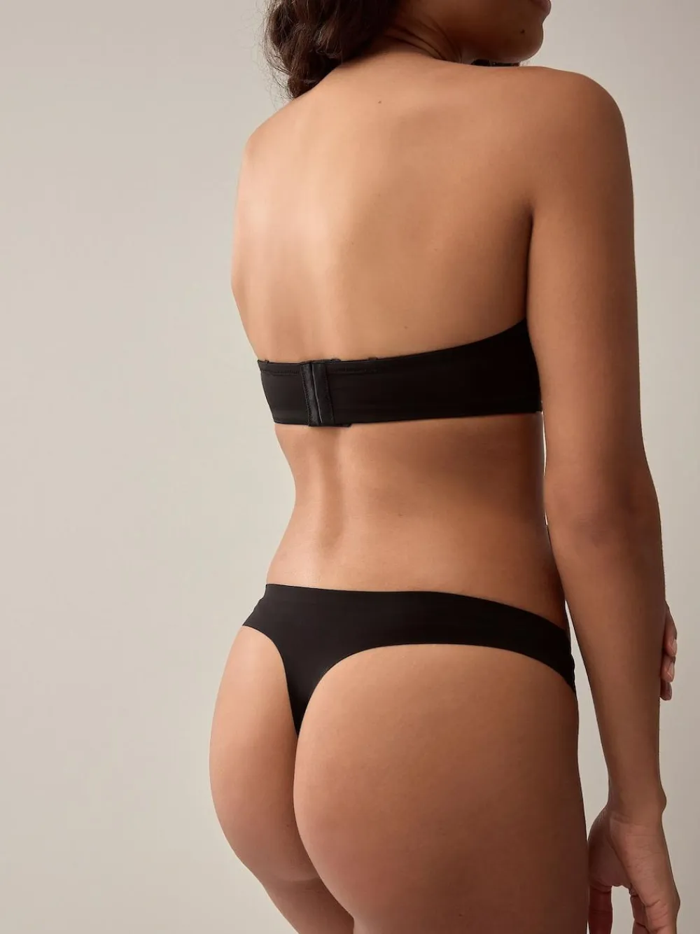 Best Next Thong No VPL Comfort Knickers 3 Pack Black