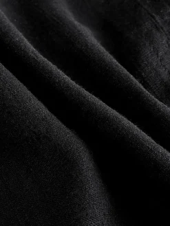 Clearance Next Tie Waist Linen Blend Culottes Black