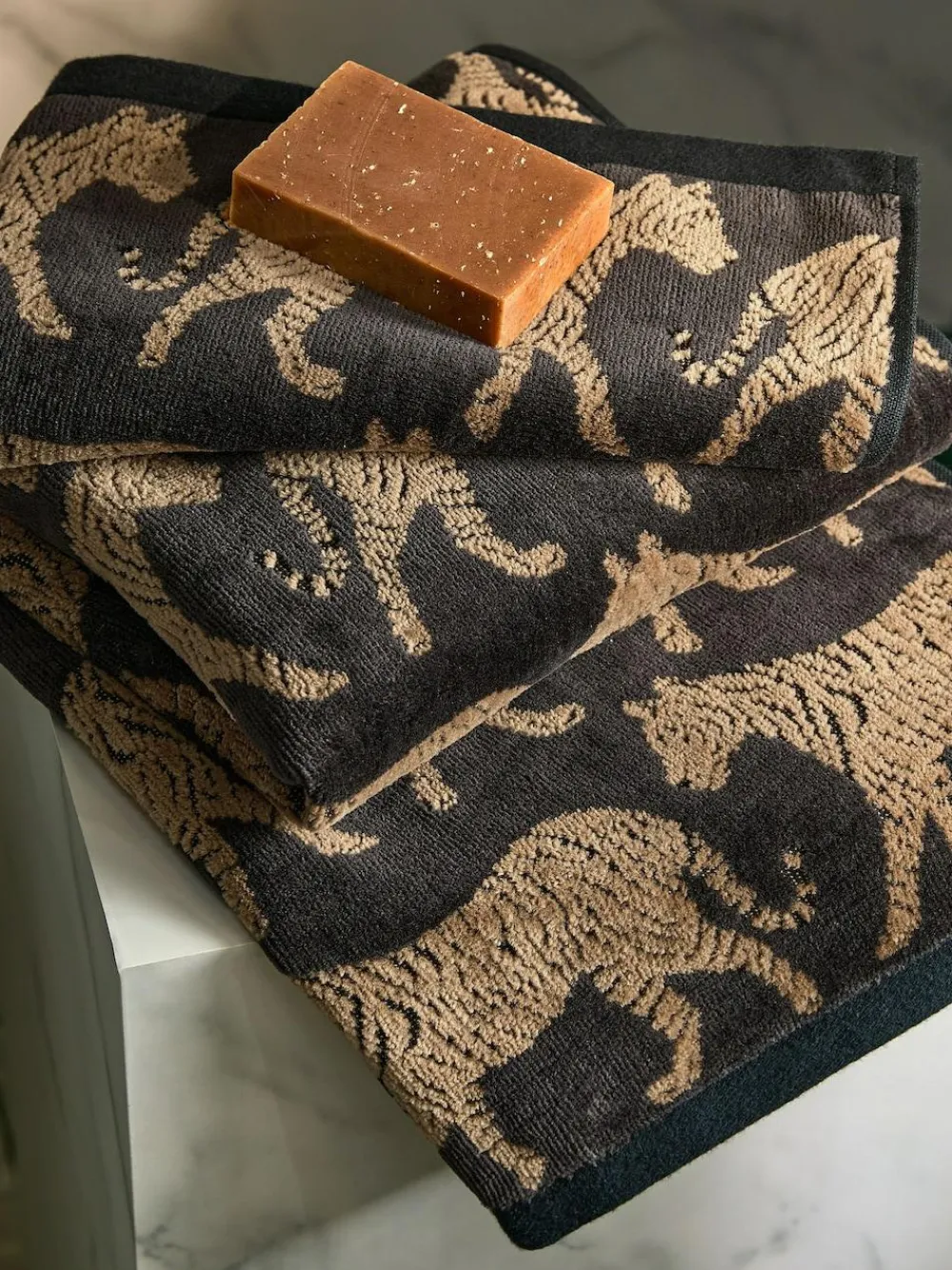 Next Black Tiger 100% Cotton Towel^ Towels & Bathmats