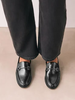 Clearance Next Trim Round Toe Loafers Black