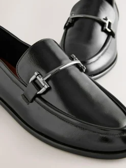 Clearance Next Trim Round Toe Loafers Black