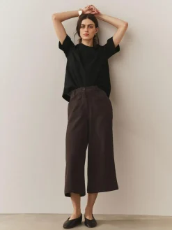 Online Next Black T-Shirt With Linen