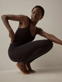 Next Black Tummy Control Seamless Shaping Leggings^Women Sportswear|Leggings & Sweatpants