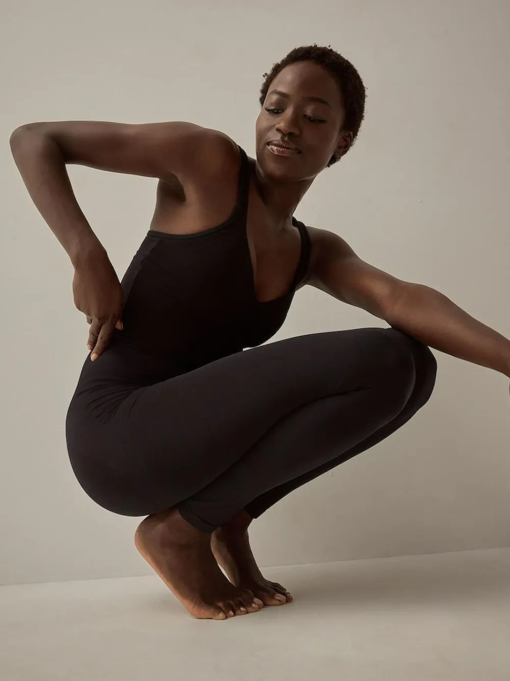 Next Black Tummy Control Seamless Shaping Leggings^Women Sportswear|Leggings & Sweatpants