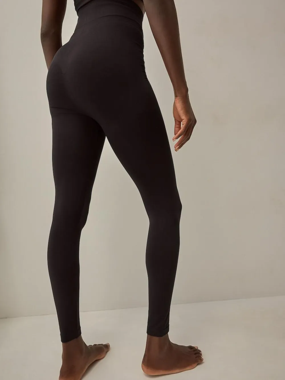 Next Black Tummy Control Seamless Shaping Leggings^Women Sportswear|Leggings & Sweatpants