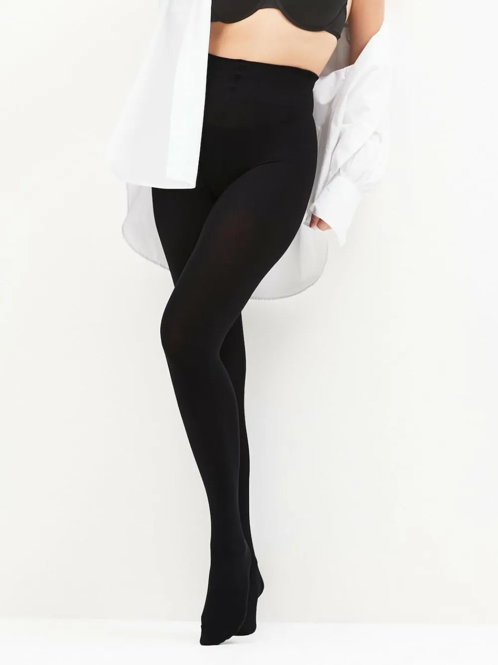 Sale Next Black Ultimate Comfort Opaque 100D Tights Two Pack