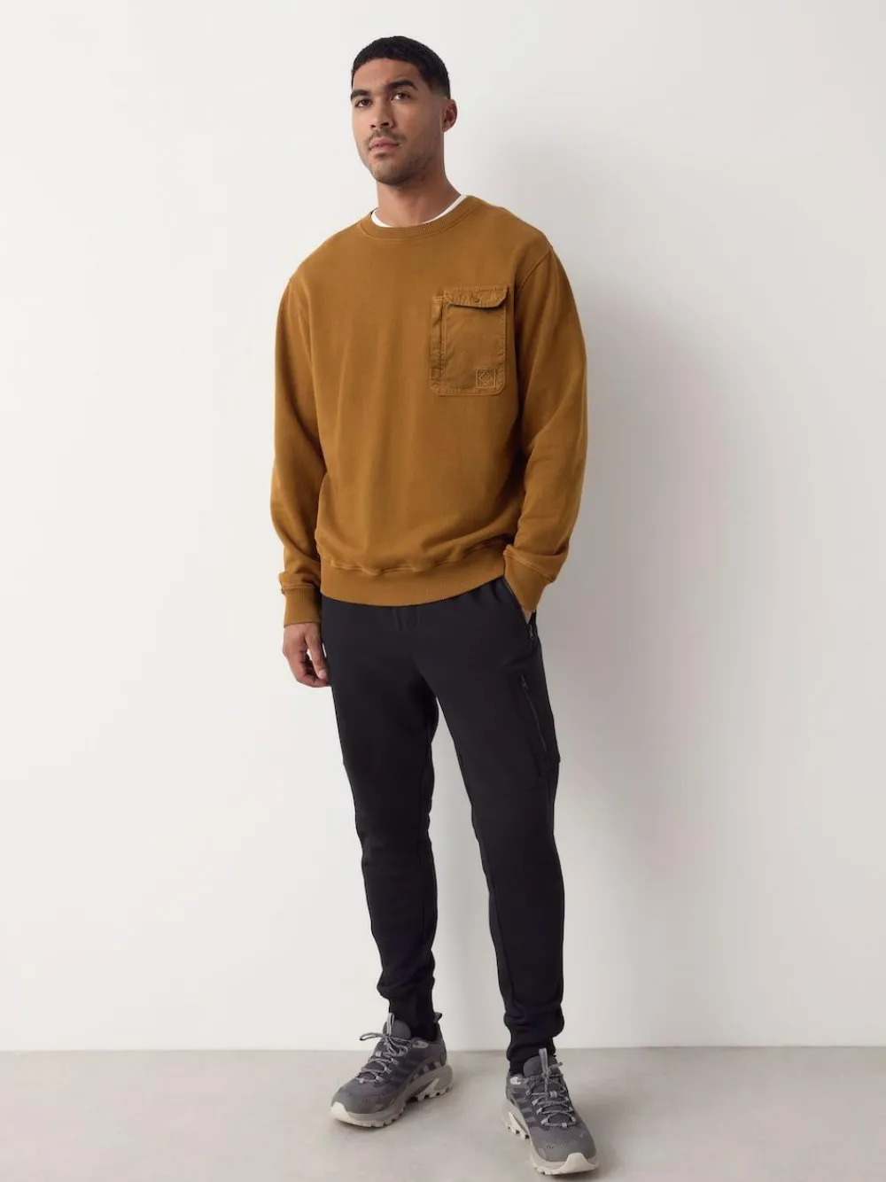 Clearance Next Utility Brushback Heavyweight Cargo Joggers Black