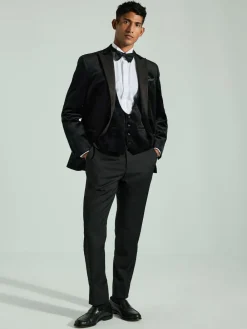 Clearance Next Velvet Waistcoat Black