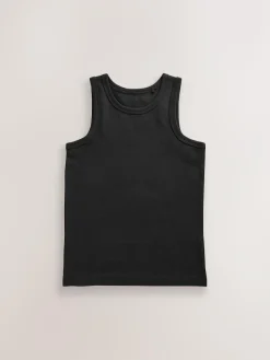 Best Next Black Vests 5 Pack (1.5-16yrs)