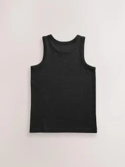 Best Next Black Vests 5 Pack (1.5-16yrs)