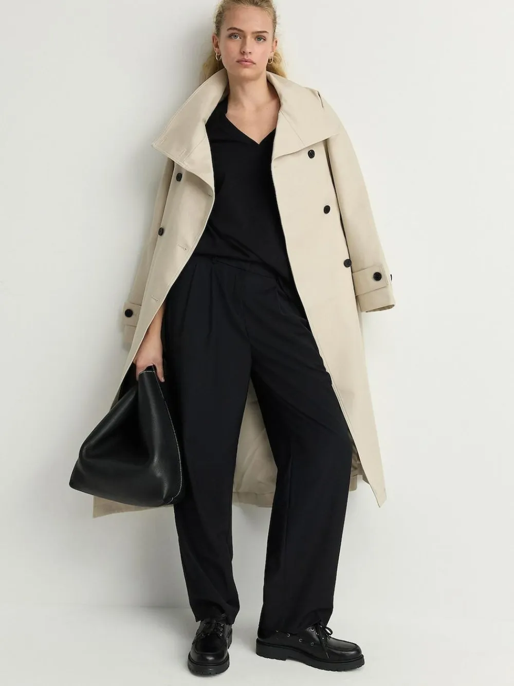 Online Next Black V-Neck Cap Sleeve T-Shirt